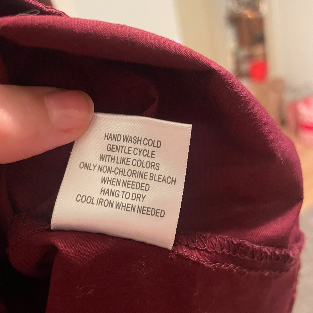 100% Cotton Modcloth Burgundy Constellation Dress - Picture 6 of 9